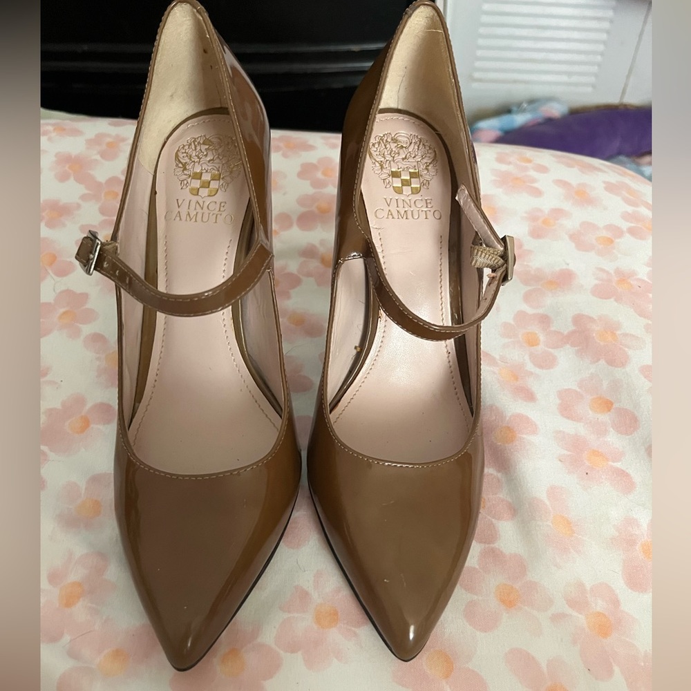 Brown, Vince Camuto heels